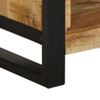 Armario de Noche Marrón 40 x 30 x 80 cm Madera maciza de Mango