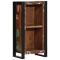 Mesita de noche de madera maciza reciclada 40x30x80 cm