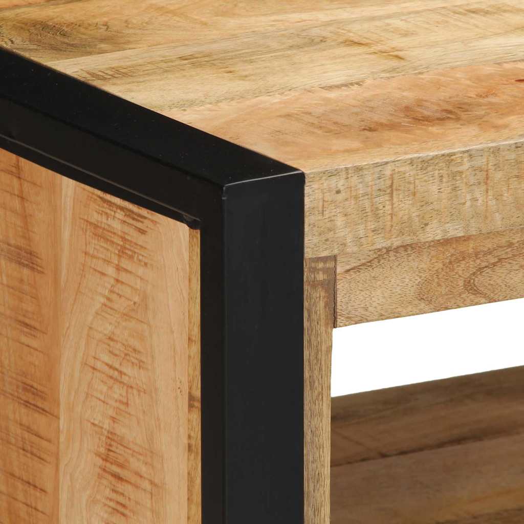 Banco para zapatos Marrón Madera maciza de Mango