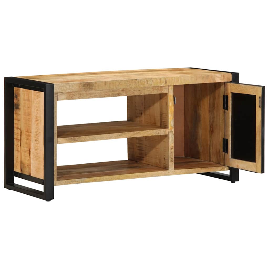 Banco para zapatos Marrón Madera maciza de Mango