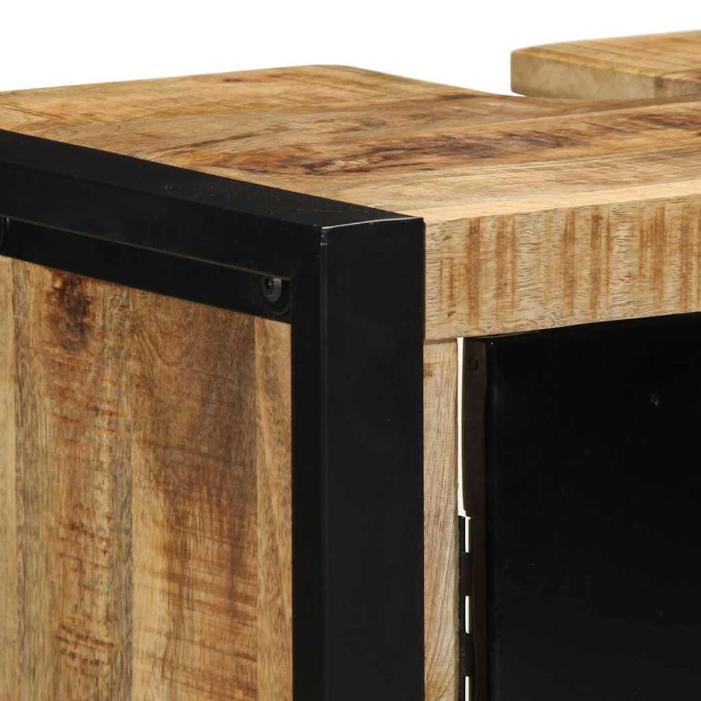 Mueble de Cuarto de Baño Marrón Madera de mango maciza