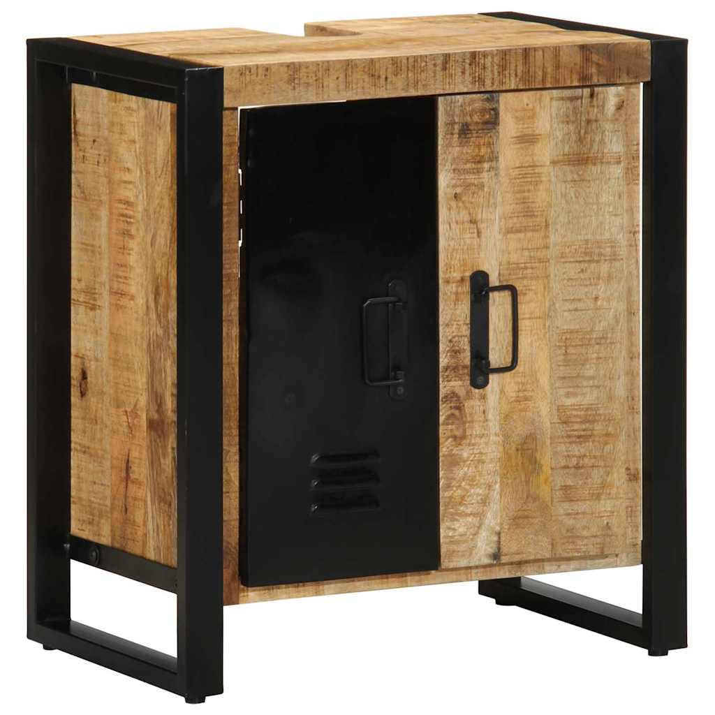 Mueble de Cuarto de Baño Marrón Madera de mango maciza
