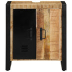 Mueble de Cuarto de Baño Marrón Madera de mango maciza