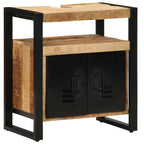 Mueble de Cuarto de Baño Marrón Madera de mango maciza