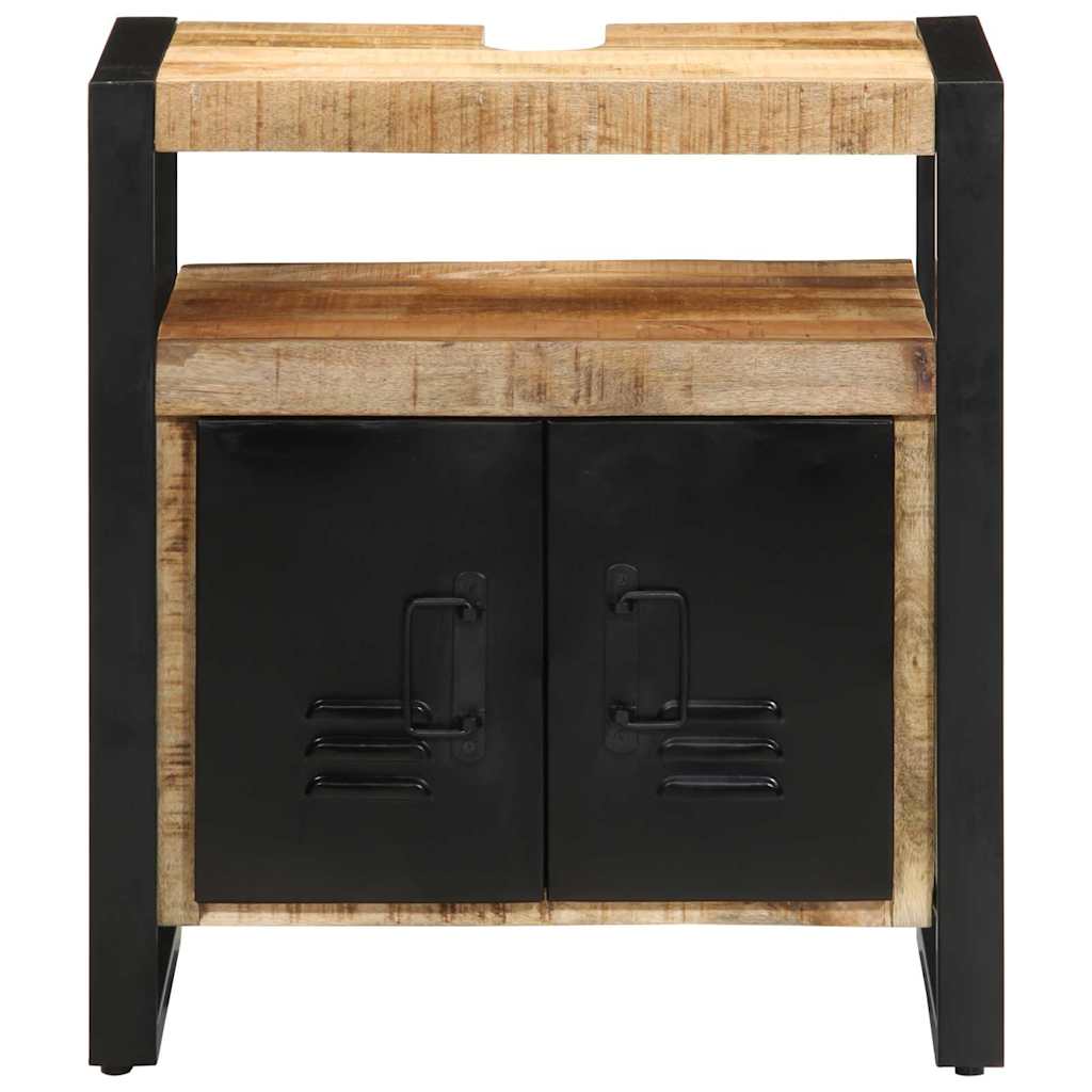 Mueble de Cuarto de Baño Marrón Madera de mango maciza