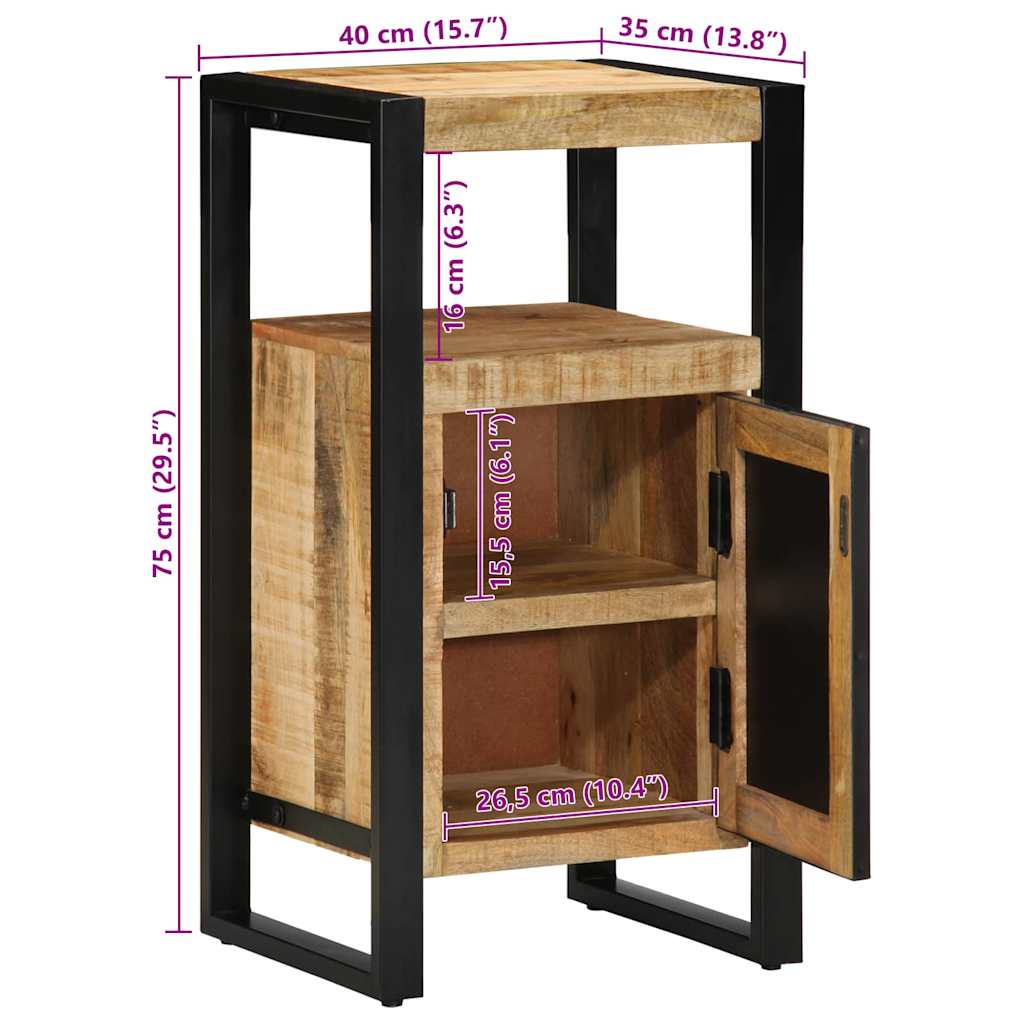Mueble de Cuarto de Baño Marrón Madera de mango maciza