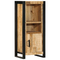 Armario de baño madera maciza de mango 40x30x90 cm