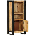 Armario de baño madera maciza de mango 40x30x90 cm
