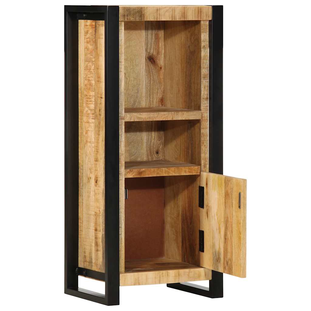 Armario de baño madera maciza de mango 40x30x90 cm