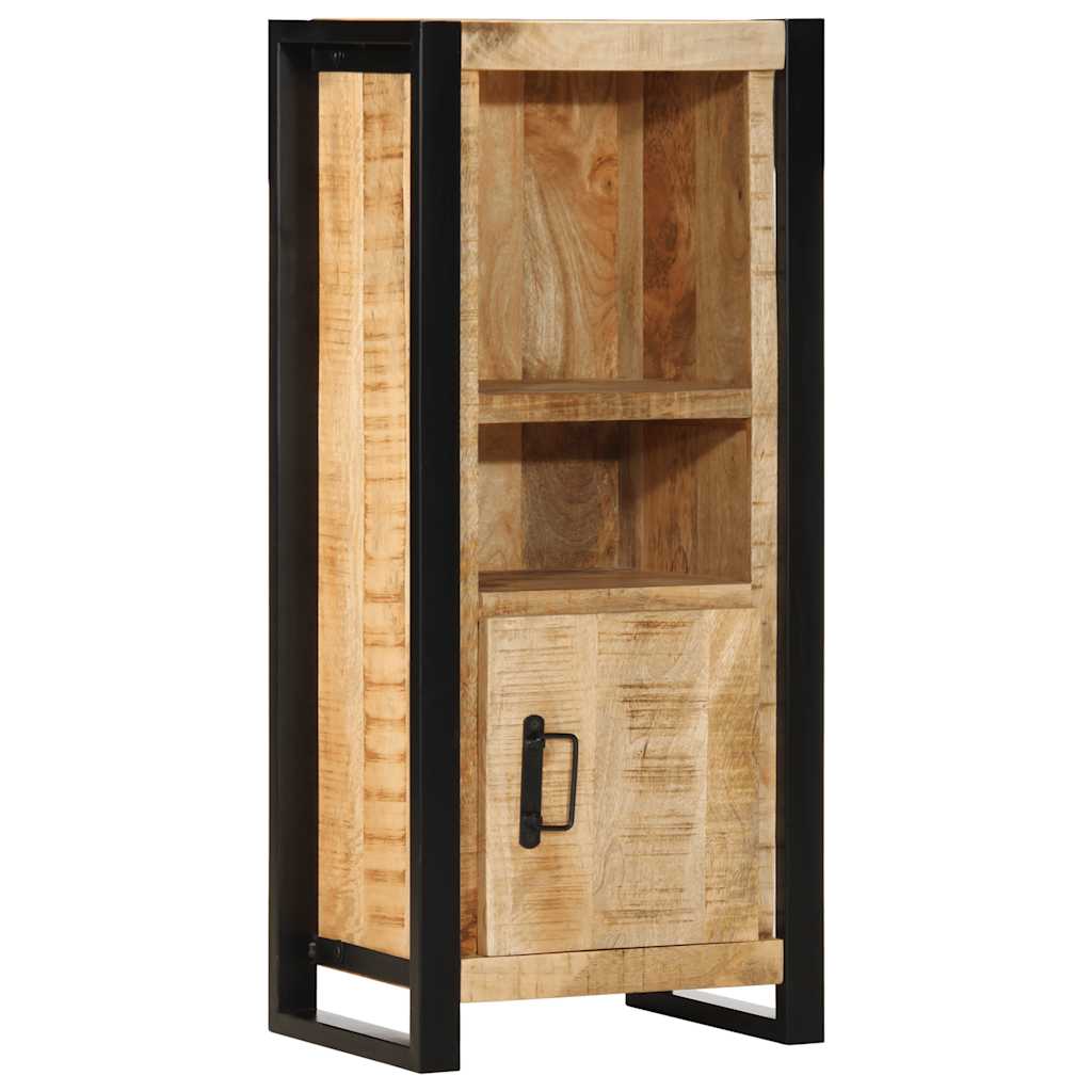 Armario de baño madera maciza de mango 40x30x90 cm