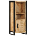 Armario de baño madera maciza de mango 40x30x90 cm