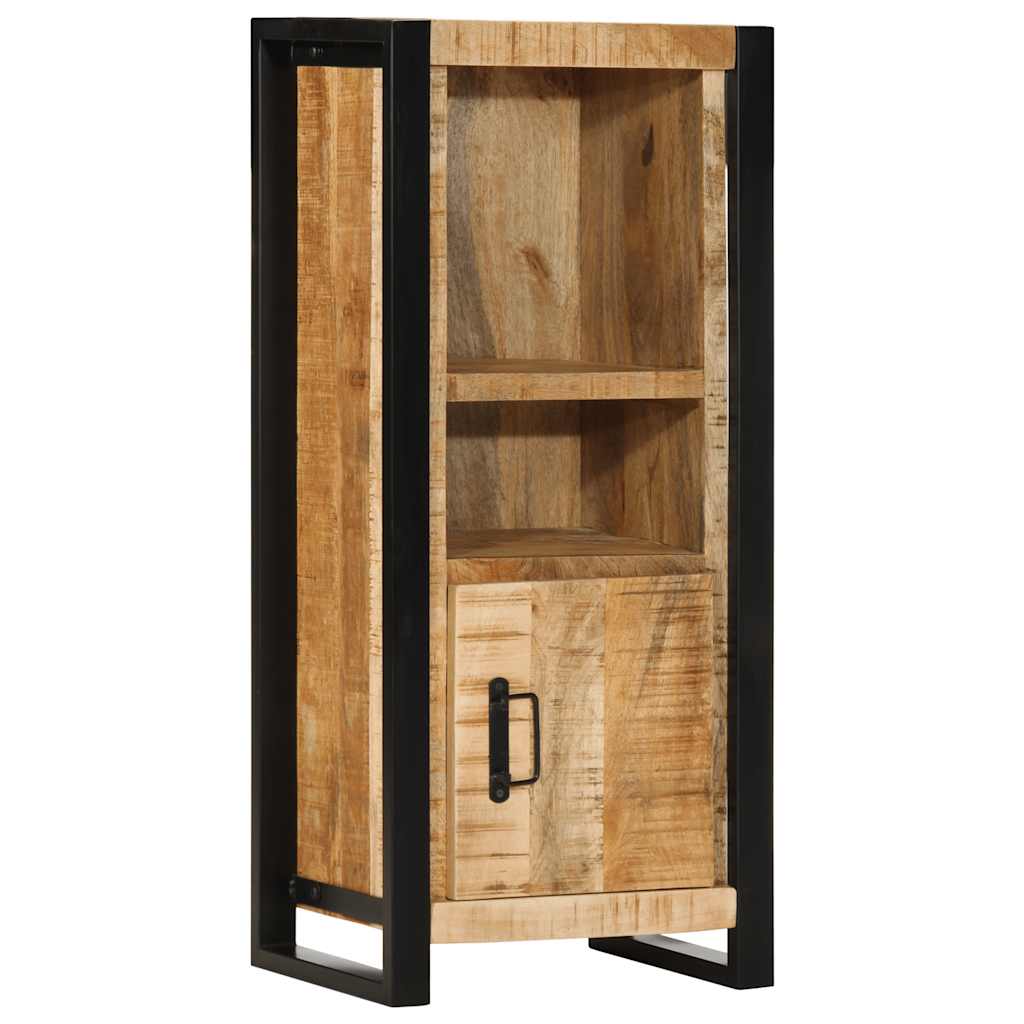 Armario de baño madera maciza de mango 40x30x90 cm
