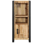 Armario de baño madera maciza de mango 40x30x90 cm
