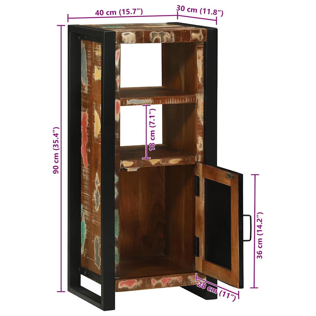 Mueble de Cuarto de Baño Marrón Madera sólida recuperada