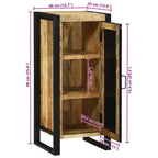 Mueble de Cuarto de Baño Marrón Madera de mango maciza