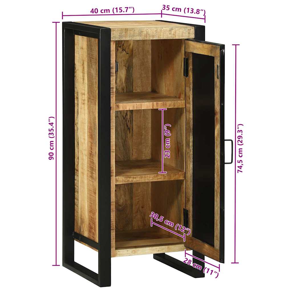 Mueble de Cuarto de Baño Marrón Madera de mango maciza
