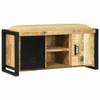 Gabinete de banco Marrón Madera maciza de Mango
