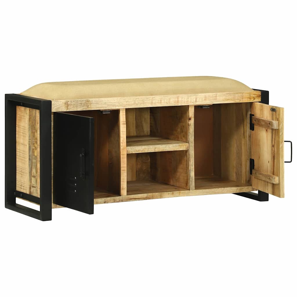 Gabinete de banco Marrón Madera maciza de Mango