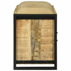 Gabinete de banco Marrón Madera maciza de Mango