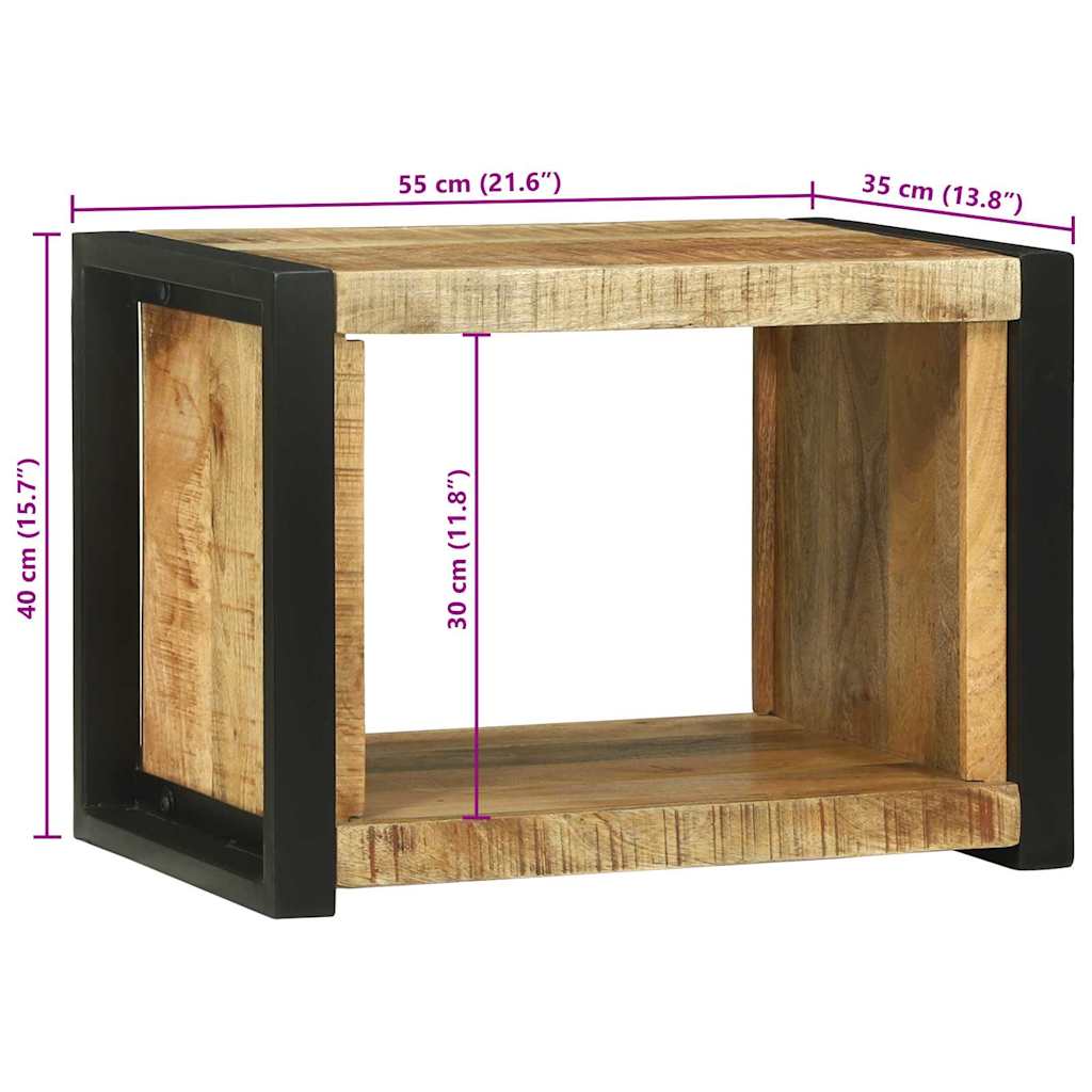 Cubo de Pared Marrón 55 x 35 x 40 cm Madera de mango maciza