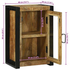 Mueble de Cuarto de Baño Marrón Madera de mango maciza