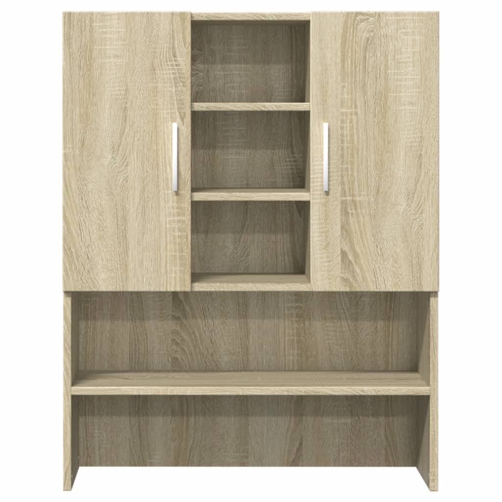 Mueble para lavadora 2 piezas madera de ingeniería roble Sonoma