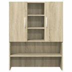Mueble para lavadora 2 piezas madera de ingeniería roble Sonoma