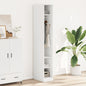 Armario de madera contrachapada blanco 100x50x200 cm