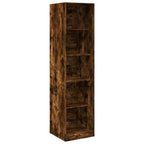 Armario de madera de ingeniería roble ahumado 50x50x200 cm