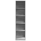 Armario de madera de ingeniería gris Sonoma 50x50x200 cm
