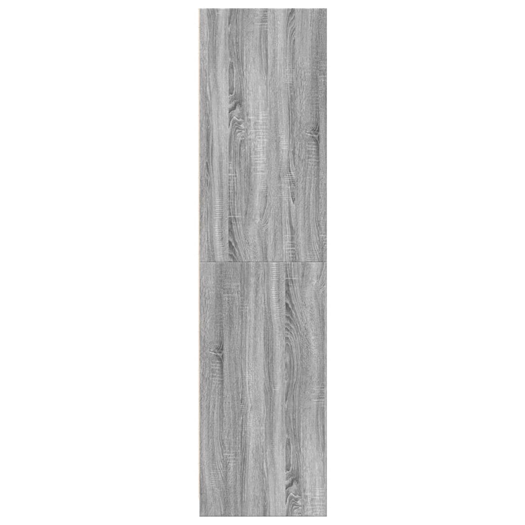 Armario de madera de ingeniería gris Sonoma 50x50x200 cm