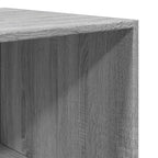 Armario de madera de ingeniería gris Sonoma 80x50x200 cm