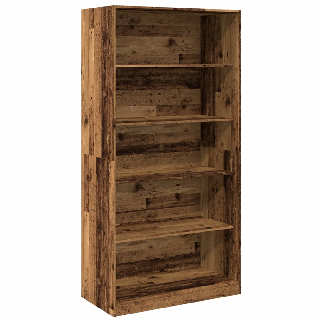Armario de madera ingeniería envejecida 100x50x200 cm