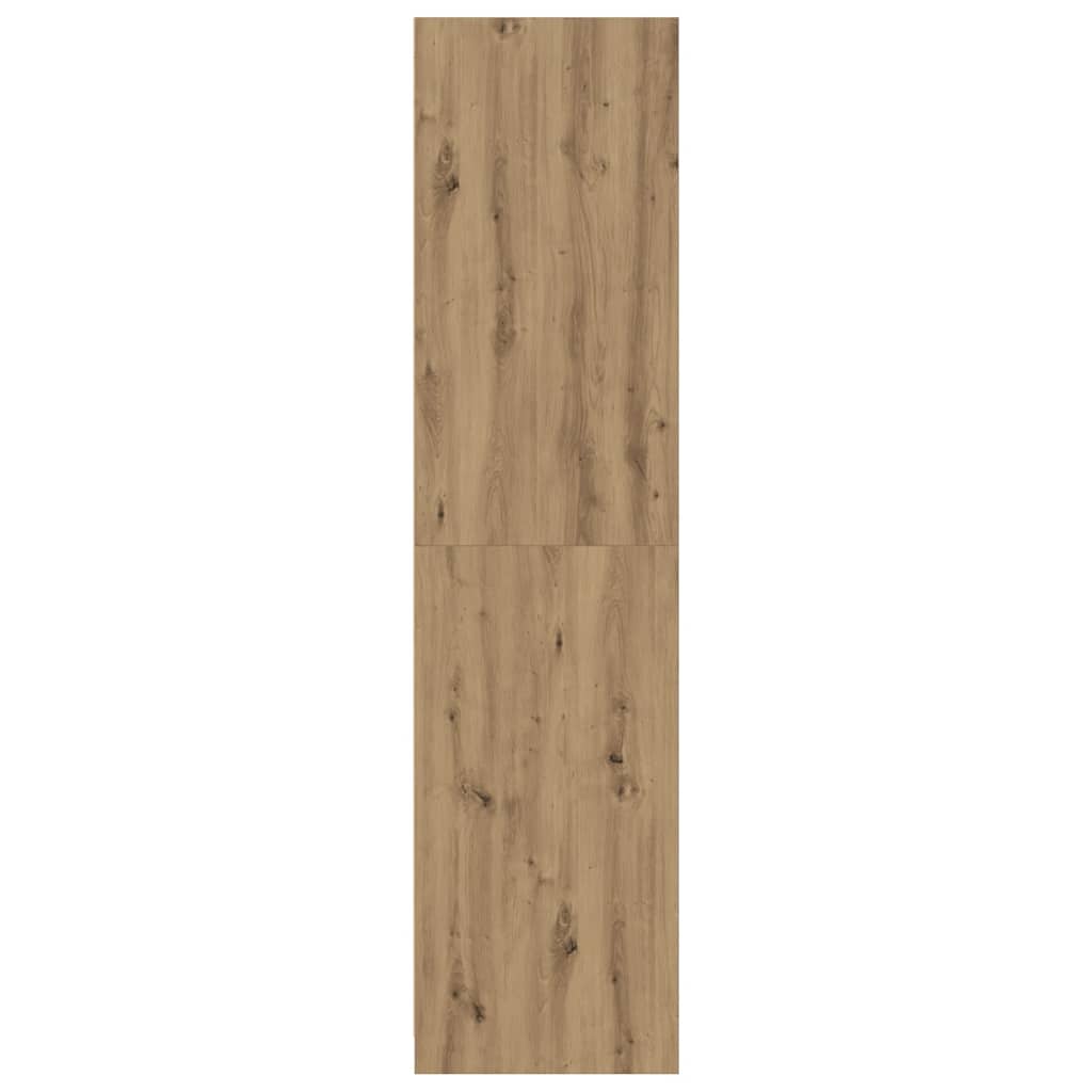Armario de madera de ingeniería roble artesanal 100x50x200 cm
