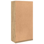 Armario de madera de ingeniería roble artesanal 100x50x200 cm