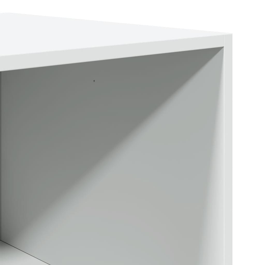 Armario de madera contrachapada blanco 100x50x200 cm