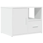 Mueble de esquina madera de ingeniería blanco 160x40x45 cm