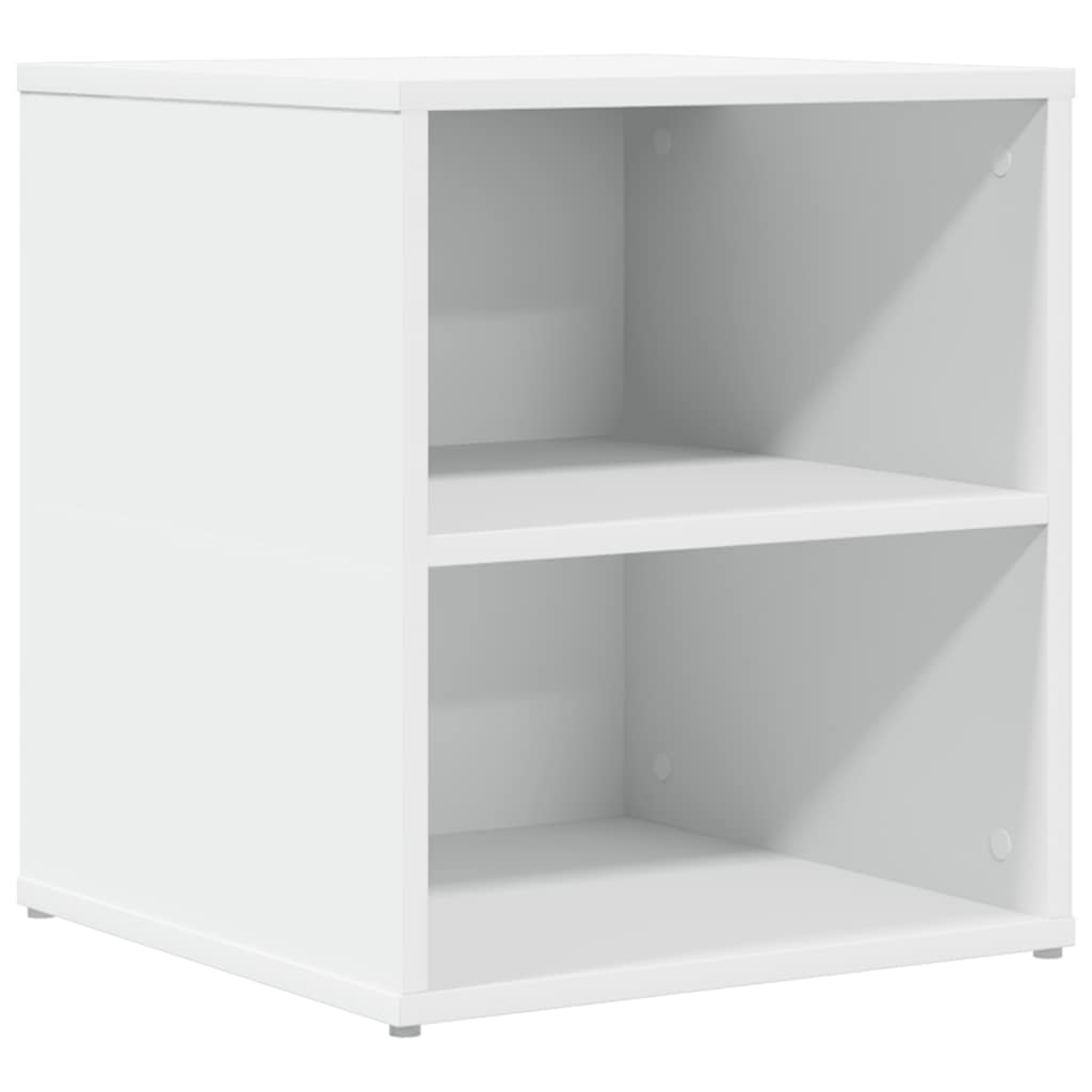 Mueble de esquina madera de ingeniería blanco 160x40x45 cm