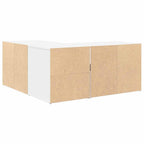 Mueble de esquina madera de ingeniería blanco 160x40x45 cm
