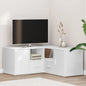 Mueble de esquina madera de ingeniería blanco 160x40x45 cm