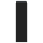 Estantería de madera de ingeniería negra 102x32x108 cm