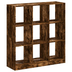 Estantería madera de ingeniería roble ahumado 102x32x108 cm