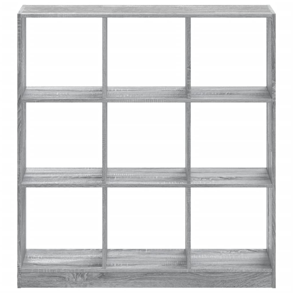 Estantería madera de ingeniería gris Sonoma 102x32x108 cm