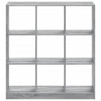 Estantería madera de ingeniería gris Sonoma 102x32x108 cm