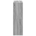 Estantería madera de ingeniería gris Sonoma 102x32x108 cm