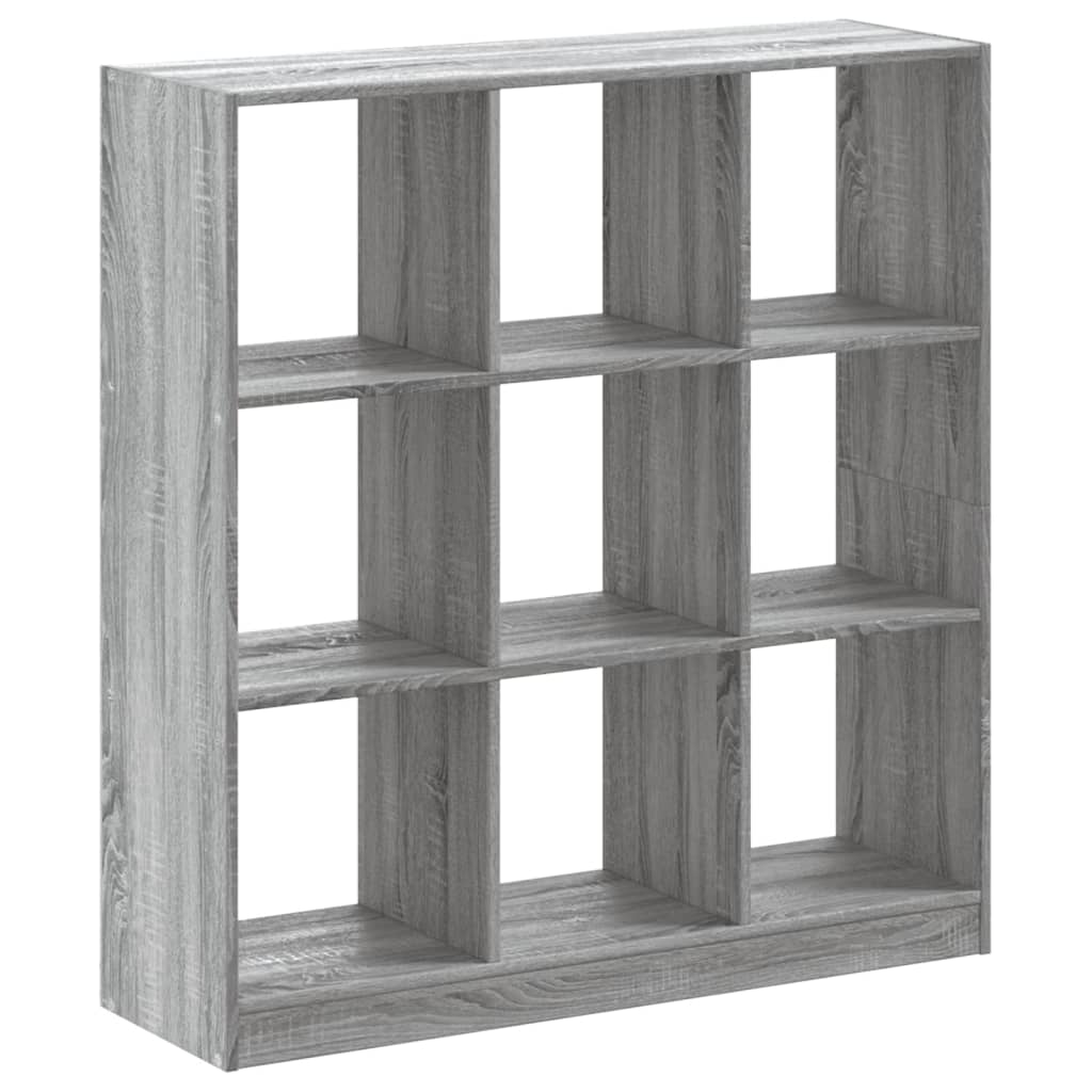 Estantería madera de ingeniería gris Sonoma 102x32x108 cm