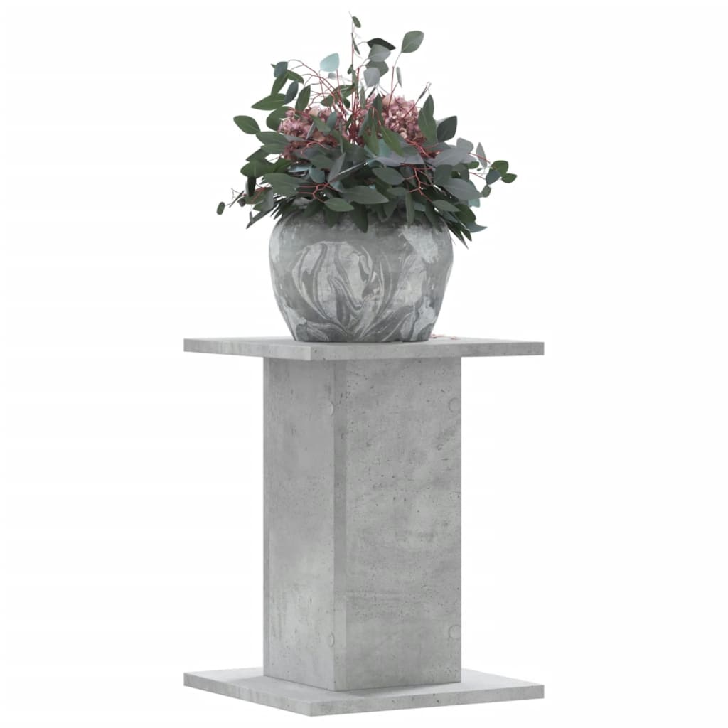Soporte de plantas 2 uds madera ingeniería blanco 17x17x60 cm