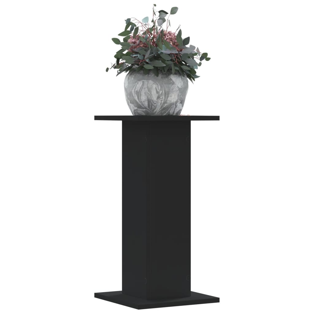 Soporte de plantas 2 uds madera ingeniería blanco 17x17x60 cm