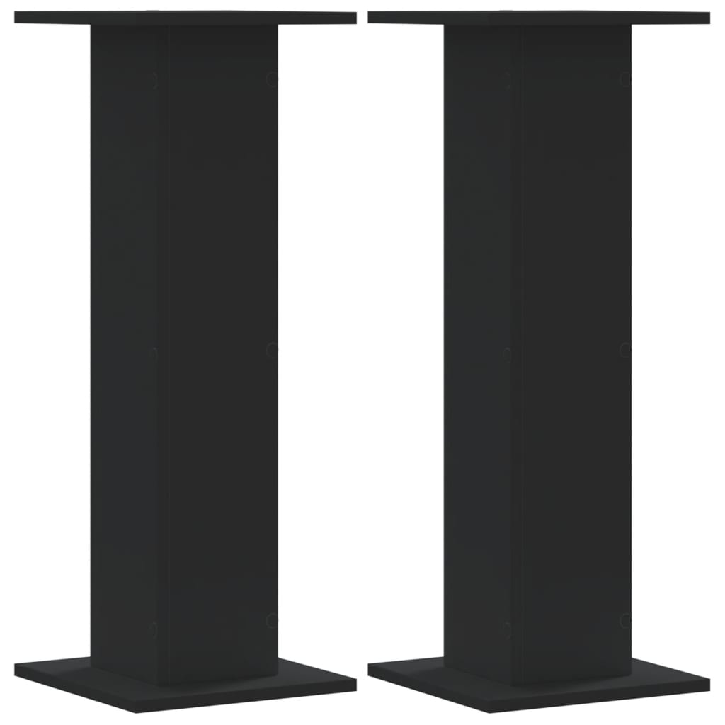 Soporte de plantas 2 uds madera ingeniería blanco 17x17x60 cm