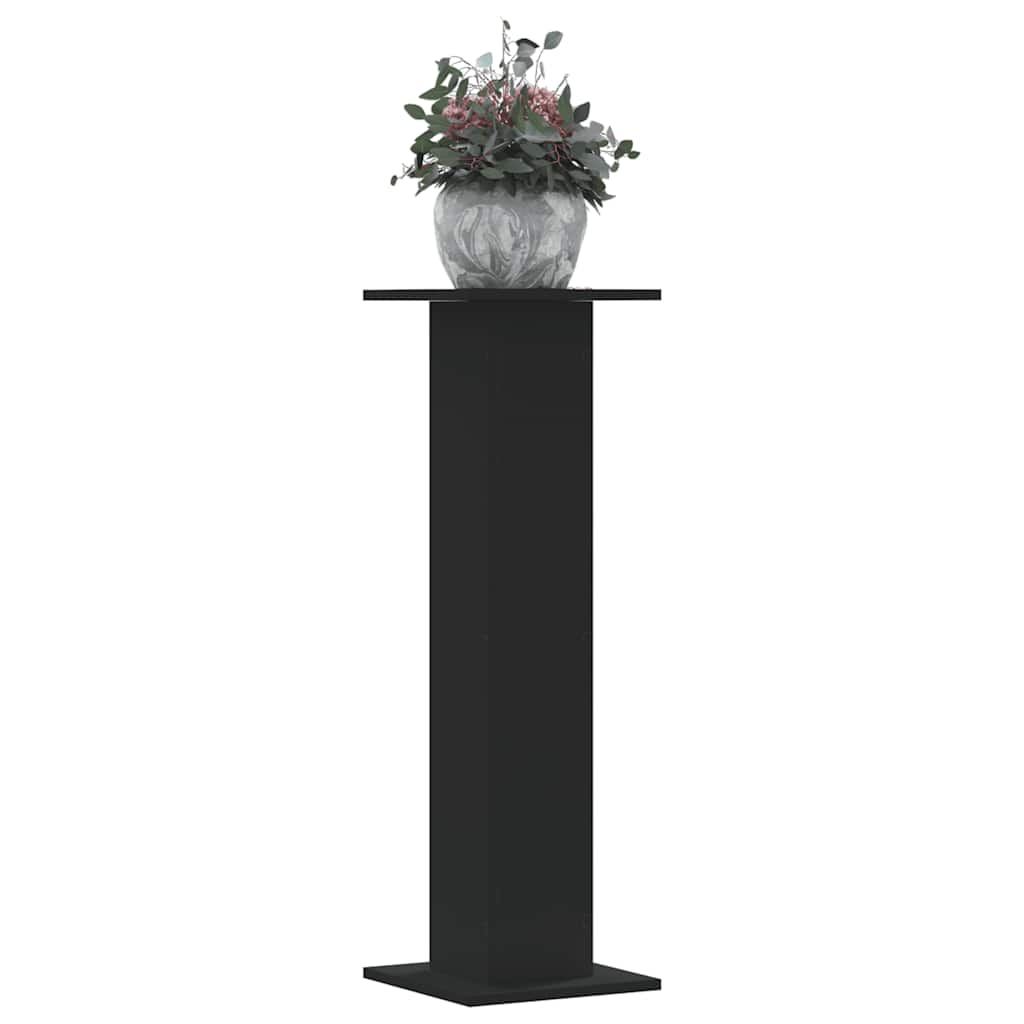 Soporte de plantas 2 uds madera ingeniería blanco 17x17x60 cm